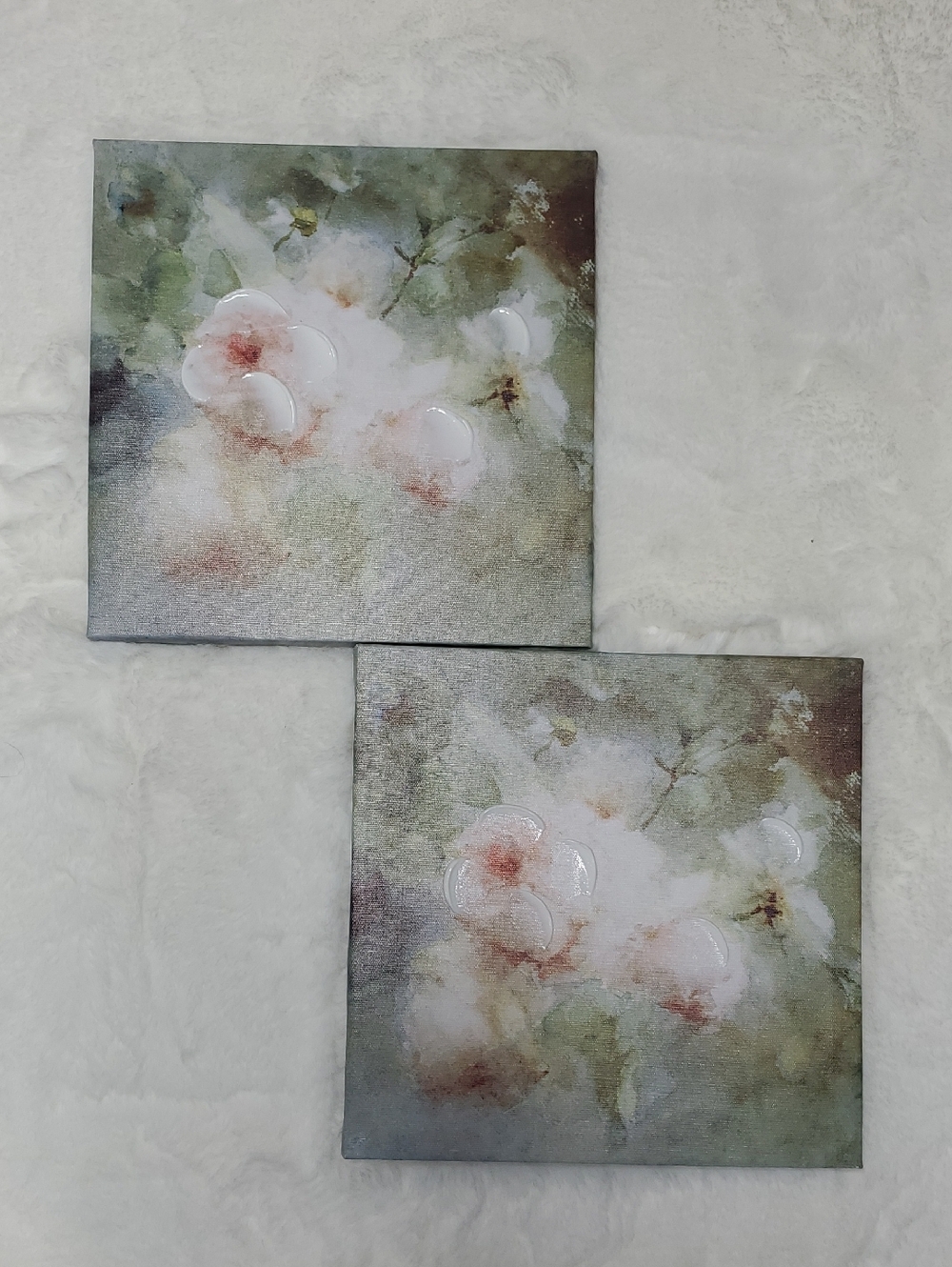 Floral Canvas Painting Wall Decor Set of 2